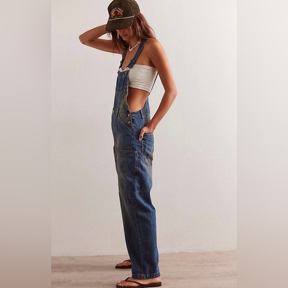*NWT* FREE PEOPLE WAY BACK DENIM OVERALLS - Picture 14 of 14